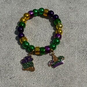 Colorful Beaded Kids Bracelet with Charms